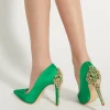 Dune London AUDLEY - GREEN-Women Heels