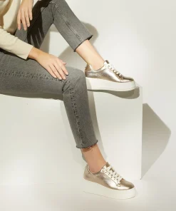 Dune London EPISODE - GOLD-Women Flat Shoes | Trainers