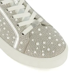 Dune London EVERLEAS - SILVER-Women Flat Shoes | Trainers