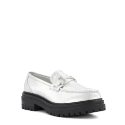 Dune London GALLAGHER - SILVER-Women Flat Shoes | Loafers