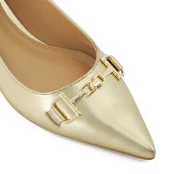 Dune London HAYDENNE - GOLD-Women Flat Shoes | Ballet Pumps