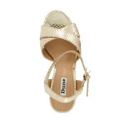 Dune London JEALOUS - GOLD-Women Heeled Sandals | Block Heeled Sandals