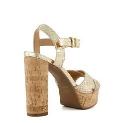 Dune London JEALOUS - GOLD-Women Heeled Sandals | Block Heeled Sandals
