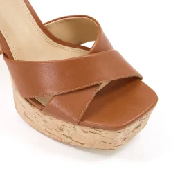 Dune London JEALOUS - TAN-Women Heeled Sandals | Block Heeled Sandals