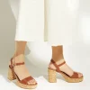 Dune London JODI - TAN-Women Heeled Sandals | Block Heeled Sandals