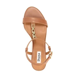 Dune London JUST - TAN-Women Heeled Sandals | Block Heeled Sandals