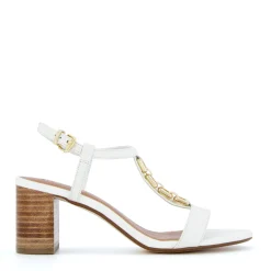 Dune London JUST - WHITE-Women Heeled Sandals | Block Heeled Sandals