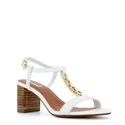 Dune London JUST - WHITE-Women Heeled Sandals | Block Heeled Sandals
