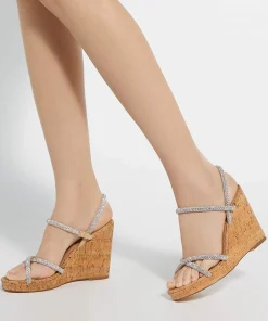 Dune London KALI - SILVER-Women Heeled Sandals | Wedge Sandals
