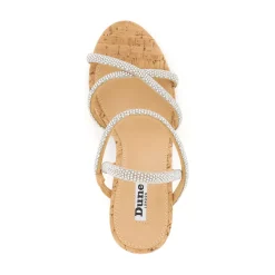 Dune London KALI - SILVER-Women Heeled Sandals | Wedge Sandals