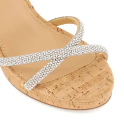 Dune London KALI - SILVER-Women Heeled Sandals | Wedge Sandals