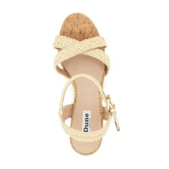 Dune London KELISA - NATURAL-Women Heeled Sandals | Wedge Sandals