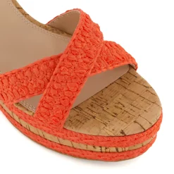 Dune London KELISA - ORANGE-Women Heeled Sandals | Wedge Sandals