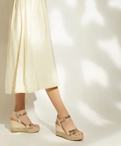 Dune London KIND - GOLD-Women Heeled Sandals | Wedge Sandals