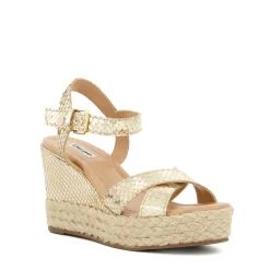 Dune London KIND - GOLD-Women Heeled Sandals | Wedge Sandals