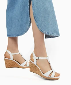 Dune London KOALA - WHITE-Women Heeled Sandals | Wedge Sandals