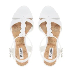 Dune London KOALA - WHITE-Women Heeled Sandals | Wedge Sandals