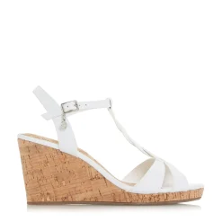 Dune London KOALA - WHITE-Women Heeled Sandals | Wedge Sandals