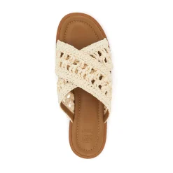 Dune London LEVEL - NATURAL-Women Flat Sandals