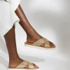 Dune London LEXEY - GOLD-Women Flat Sandals