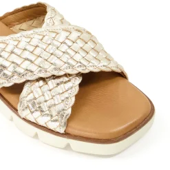 Dune London LEXEY - GOLD-Women Flat Sandals