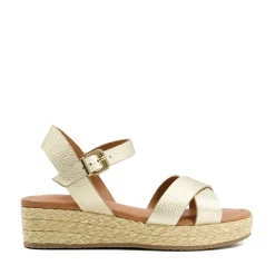 Dune London LINNIE - GOLD-Women Heeled Sandals | Wedge Sandals