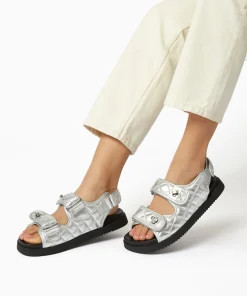 Dune London LOCKSTOCKK - SILVER-Women Flat Sandals