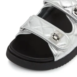 Dune London LOCKSTOCKK - SILVER-Women Flat Sandals