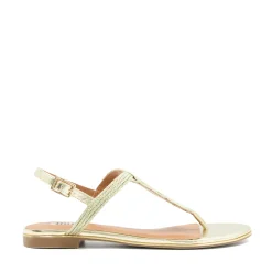 Dune London LOGICS - GOLD-Women Flat Sandals