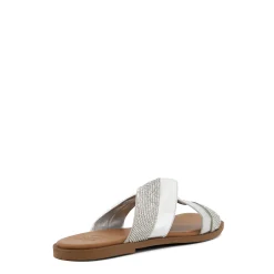 Dune London LOSSEY - SILVER-Women Flat Sandals