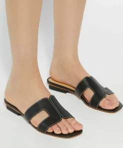 Dune London LOUPE - BLACK-Women Flat Sandals