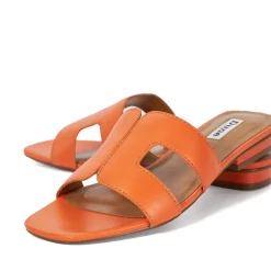 Dune London LOUPE - ORANGE-Women Flat Sandals