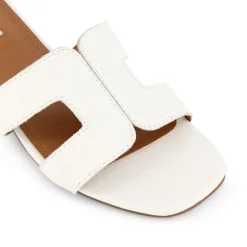 Dune London LOUPE - WHITE-Women Flat Sandals | Wide Fit Sandals