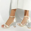 Dune London MALENA - IVORY-Women Heeled Sandals | Block Heeled Sandals