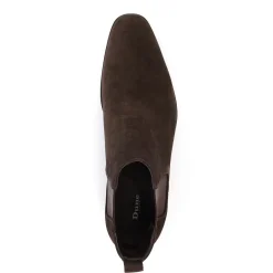 Dune London MANTLE - DARK BROWN-Men Smart Boots | Chelsea Boots