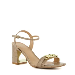 Dune London MANUAL - TAUPE-Women Heeled Sandals | Block Heeled Sandals