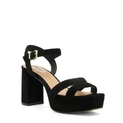 Dune London MOLTEN - BLACK-Women Heeled Sandals | Block Heeled Sandals