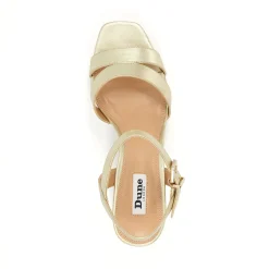 Dune London MOLTEN - GOLD-Women Heeled Sandals | Block Heeled Sandals
