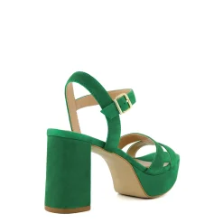 Dune London MOLTEN - GREEN-Women Heeled Sandals | Block Heeled Sandals