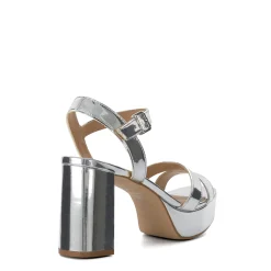 Dune London MOLTEN - SILVER-Women Heeled Sandals | Block Heeled Sandals