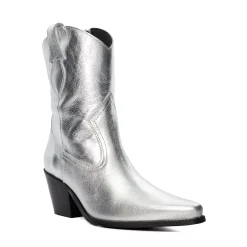 Dune London PARDNER 2 - SILVER-Women Western Cowboy Boots | Ankle Boots