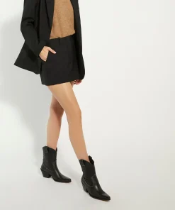 Dune London PARDNER - BLACK-Women Western Cowboy Boots | Ankle Boots