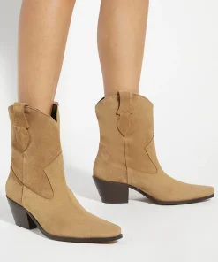 Dune London PARDNER - SAND-Women Western Cowboy Boots | Ankle Boots