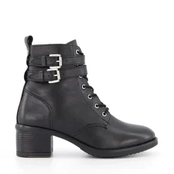 Dune London PAXAN - BLACK-Women Biker Boots | Ankle Boots