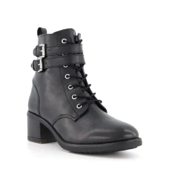Dune London PAXAN - BLACK-Women Biker Boots | Ankle Boots