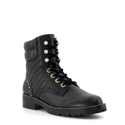 Dune London PEARLESCENT - BLACK-Women Biker Boots | Ankle Boots