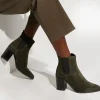 Dune London PREA - GREEN-Women Western Cowboy Boots | Chelsea Boots