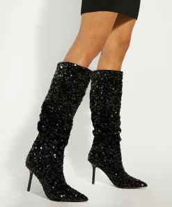 Dune London SENSATIONAL - BLACK-Women Knee High Boots