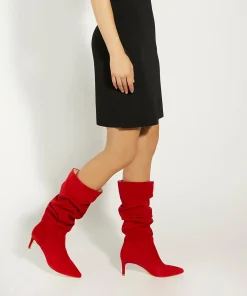 Dune London SLOUCH - RED-Women Knee High Boots